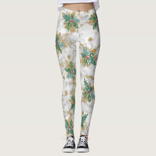 Abstract Christmas Art Leggings (Voorkant)