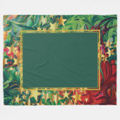 Abstract | CHRISTMAS STARS | Groen | Festief Fleece Deken (Voorkant (Horizontaal))