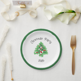 Abstract Christmas Tree Papieren Bordje