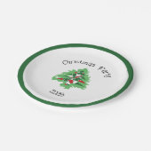 Abstract Christmas Tree Papieren Bordje (Gekanteld)