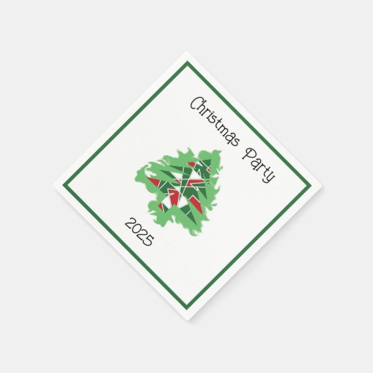 Abstract Christmas Tree Servet (Hoek)