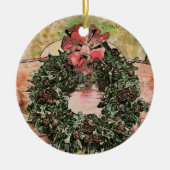 Abstract Christmas Wreath Ornament (Voorkant)