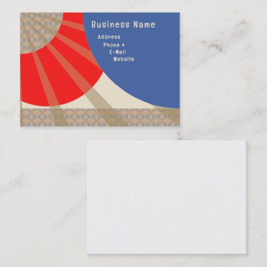Abstract Chubby Visitekaartje Design (Voorkant / Achterkant)