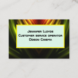 Abstract cinematografisch visitekaartje