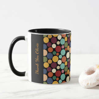 Abstract Circle Custom Message Gift Coffee Mug Mok