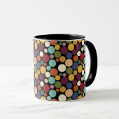Abstract Circle Custom Message Gift Coffee Mug Mok (Voorkant rechts)