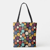 Abstract Circle Custom Message Gift Tote Bag (Achterkant)