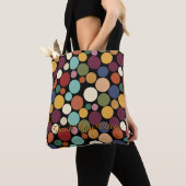Abstract Circle Custom Message Gift Tote Bag (Dichtbij)