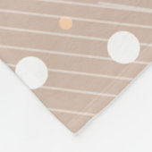 Abstract Circle Kust Zand Gekleurde Strand Hues Fleece Deken (Hoek)