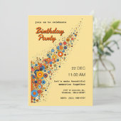 Abstract Circle-thema gepersonaliseerd Kaart (Staand voorkant)