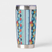 Abstract Circles Geïsoleerde Drinkbeker (Voorkant)