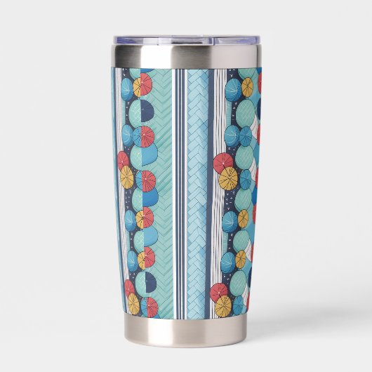 Abstract Circles Geïsoleerde Drinkbeker (Voorkant)