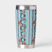 Abstract Circles Geïsoleerde Drinkbeker (Achterkant)