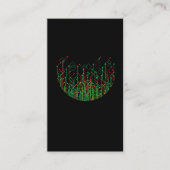 Abstract circuit board binaire computerwetenschapp visitekaartje (Voorkant)