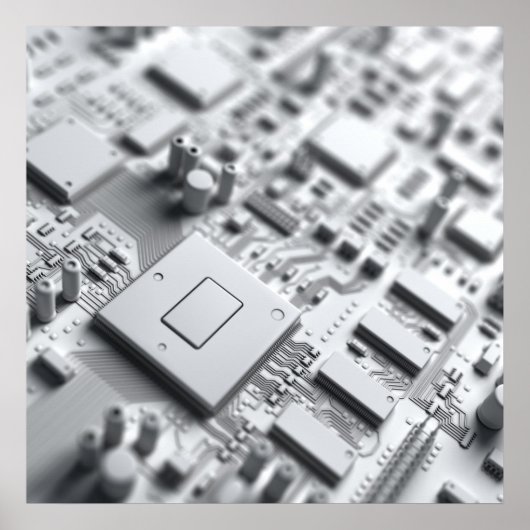Abstract circuit board poster (Voorkant)