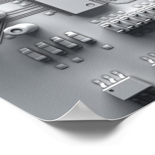Abstract circuit board poster (Hoek)