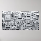 Abstract circuit board poster (Voorkant)