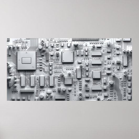 Abstract circuit board poster (Voorkant)