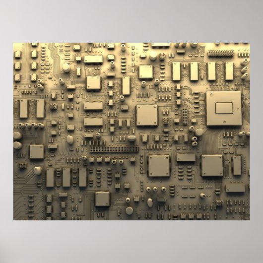 Abstract circuit board poster (Voorkant)