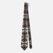 Abstract Circuit Board - Retro Art Deco Stropdas (Voorkant)