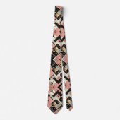 Abstract Circuit Board - Retro Mid Century Modern Stropdas (Voorkant)