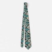 Abstract Circuit Board - Retro Mid Century Modern Stropdas (Achterkant)