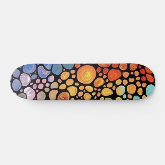 abstract cirkeldek persoonlijk skateboard (Horizontaal)