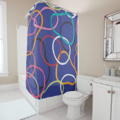  Abstract cirkelenbandenpatroon Douchegordijn (In situ)