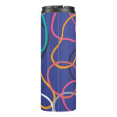  Abstract cirkelenbandenpatroon Thermosbeker (Achterkant)