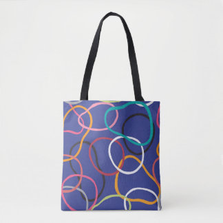  Abstract cirkelenbandenpatroon Tote Bag