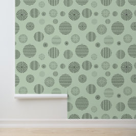 Abstract cirkelenontwerp behang