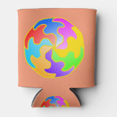 Abstract cirkelformulier blikjeskoeler (Voorkant)