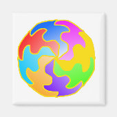 Abstract cirkelformulier magneet (Voorkant)