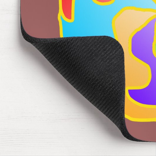 Abstract cirkelformulier muismat (Hoek)