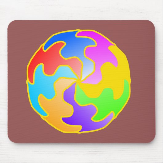 Abstract cirkelformulier muismat (Voorkant)