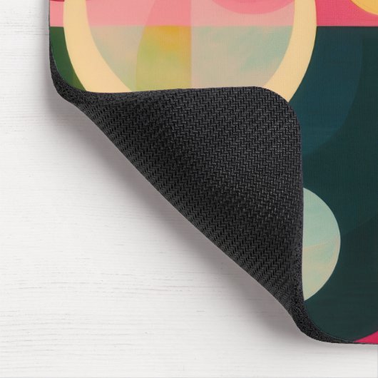 Abstract cirkelontwerp muismat (Hoek)