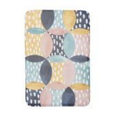 Abstract cirkelpatroon badmat (Voorkant Verticaal)