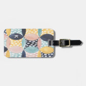 Abstract cirkelpatroon bagagelabel (Voorkant horizontaal)