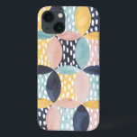 Abstract cirkelpatroon iPhone 13 hoesje<br><div class="desc">Abstract cirkelpatroon. Artiest: Grace Popp. Afbeelding-ID: 150359D.</div>