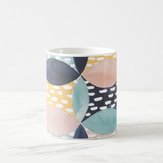 Abstract cirkelpatroon koffiemok (Center)