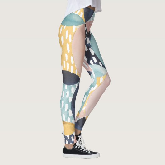 Abstract cirkelpatroon leggings (Rechts)