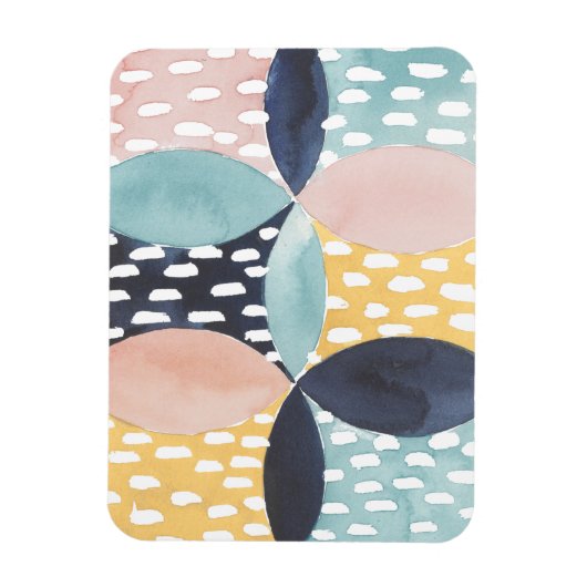 Abstract cirkelpatroon magneet (Verticaal)