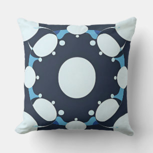 Abstract cirkelpatroon met geometrische elementen kussen