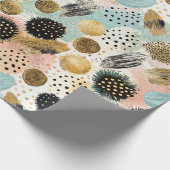Abstract cirkelpatroon -met Glitter & Speckles 2 Cadeaupapier (Hoek)