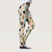 Abstract cirkelpatroon -met Glitter & Speckles 2 Leggings (Rechts)