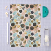 Abstract cirkelpatroon -met Glitter & Speckles 2 Tissuepapier (Craft)