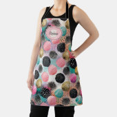 Abstract cirkelpatroon - met glitter & spikkels schort (Insitu)