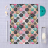 Abstract cirkelpatroon - met glitter & spikkels tissuepapier (Craft)
