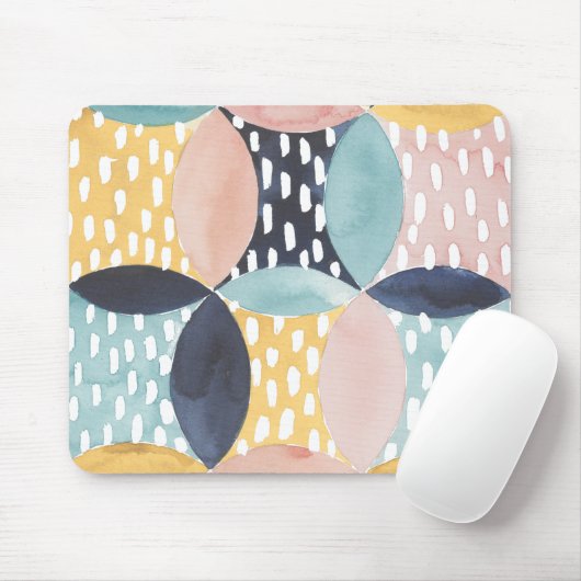 Abstract cirkelpatroon muismat (Met muis)