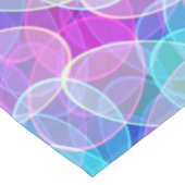 Abstract cirkelpatroon pasta roze Paars blauw Tafelkleed (Gekanteld)